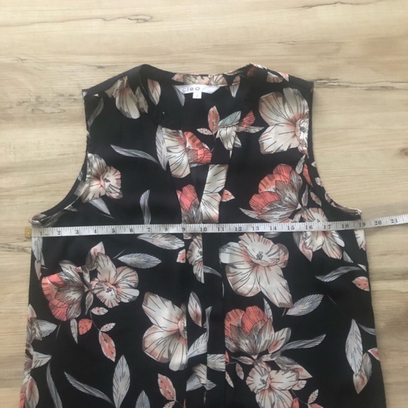Cleo Black and Pink Floral Tank Top - Picture 3 of 8